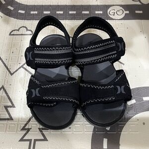Hurley Kids Black and Gray Sandals